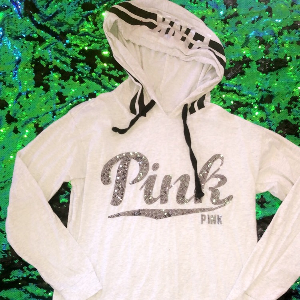 VS PINK long sleeve hooded shirt